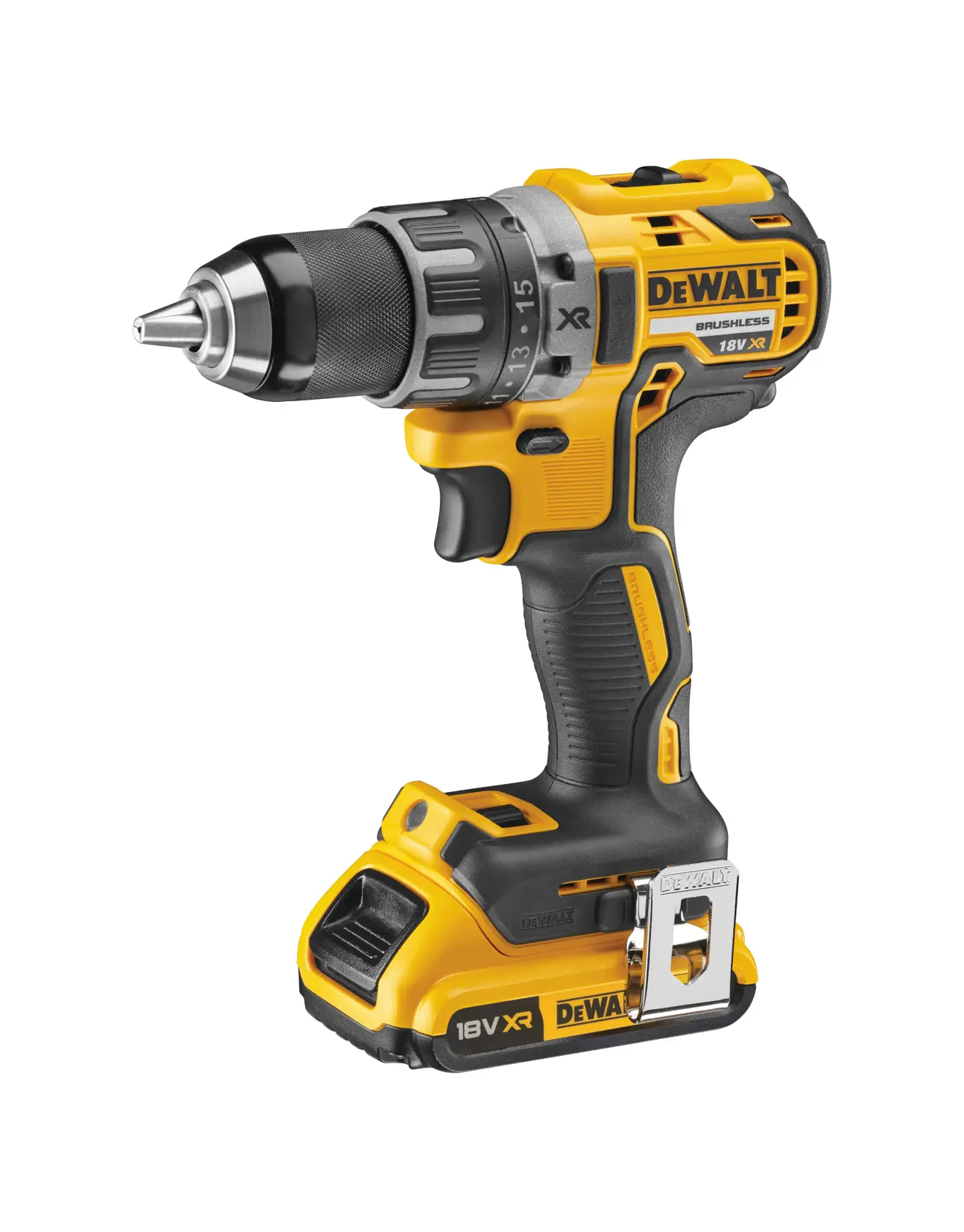 18V XR porakone, 2 x 2 Ah