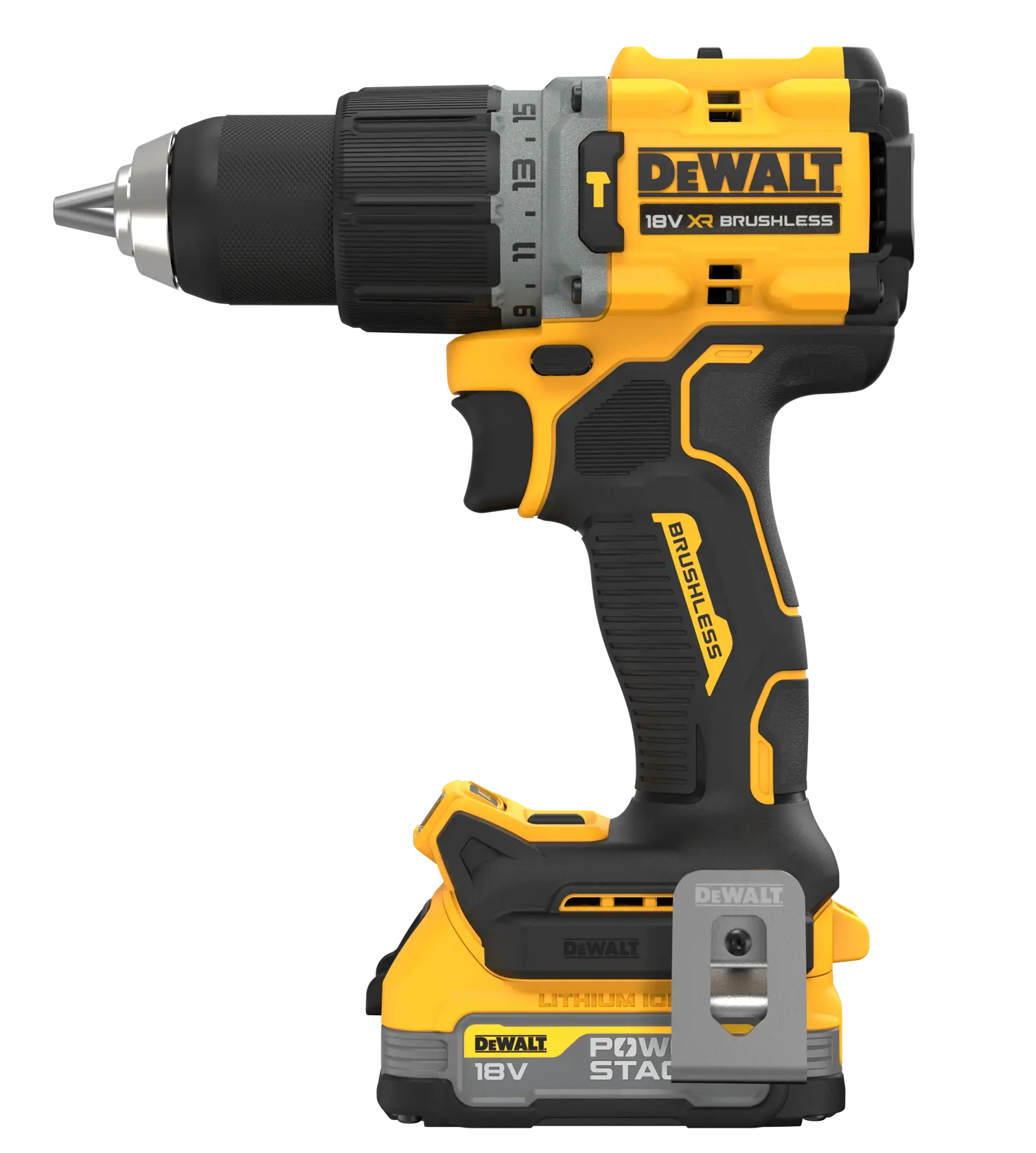 18V XR iskuporakone, 1 x POWERSTACK Compact -akku