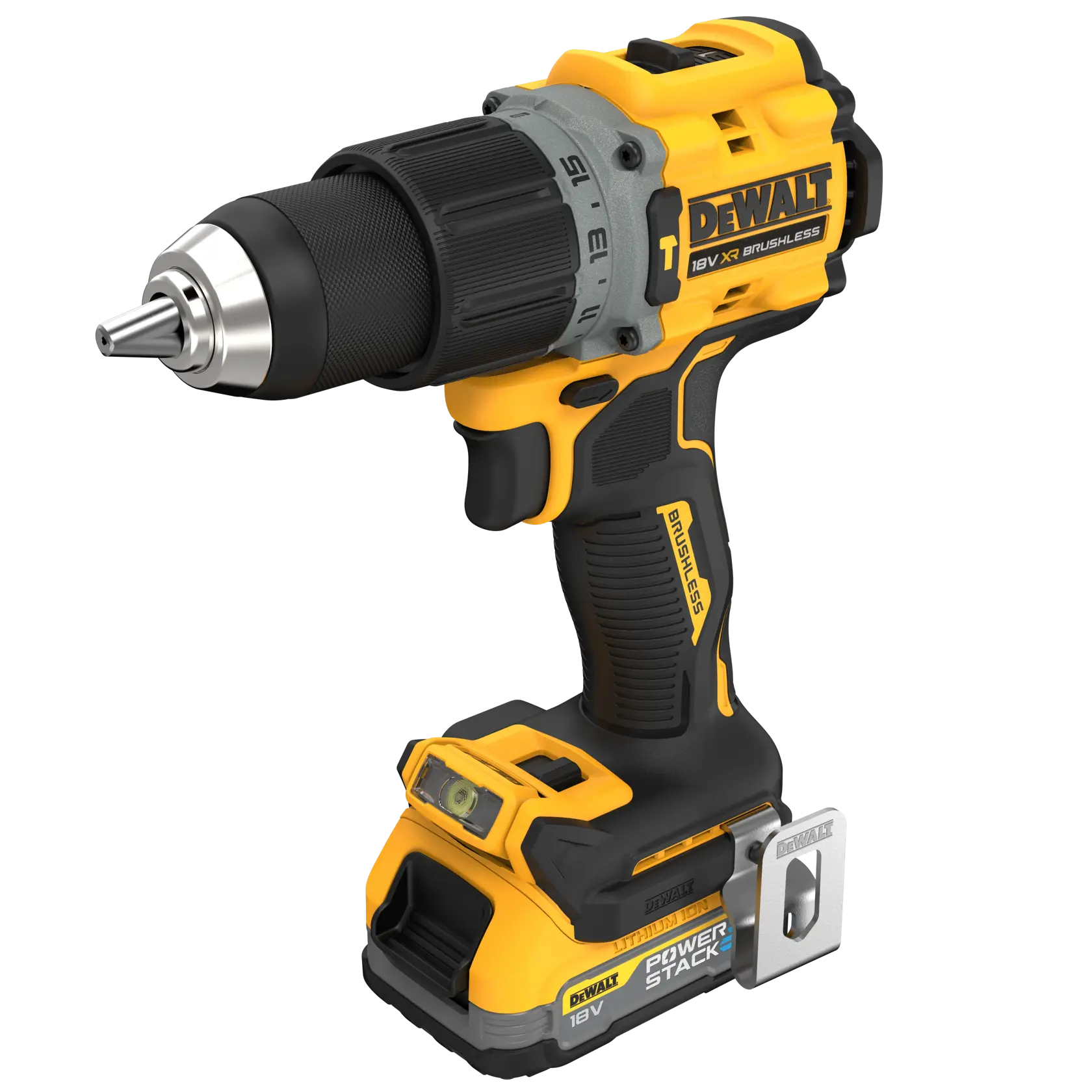 18V XR iskuporakone, 1 x POWERSTACK Compact -akku