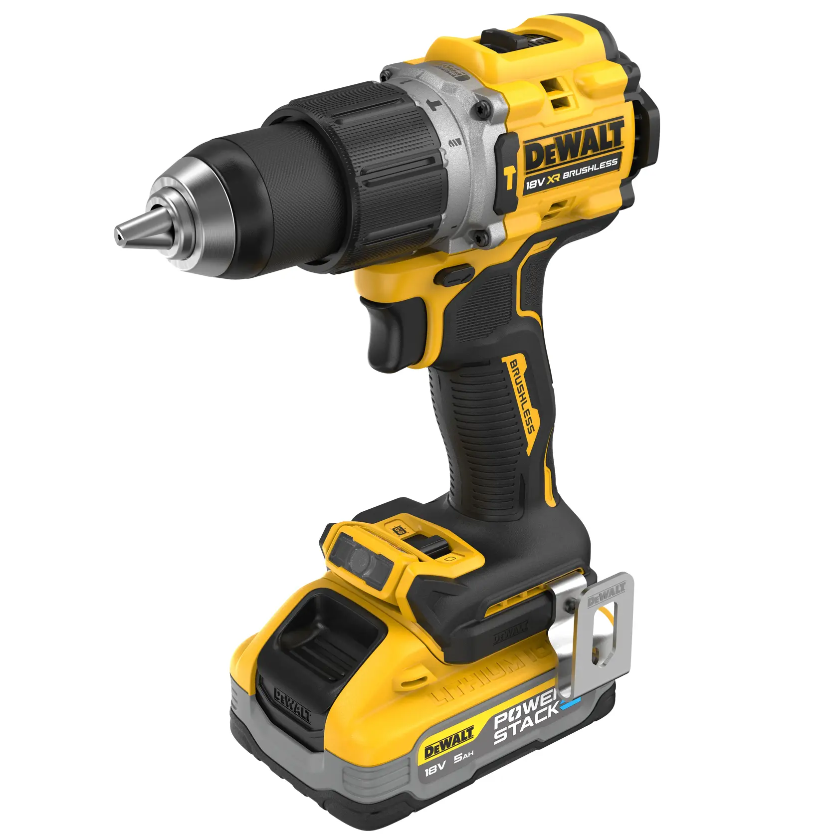 18V XR hiiliharjaton iskuporakone, 2 x POWERSTACK 5 Ah