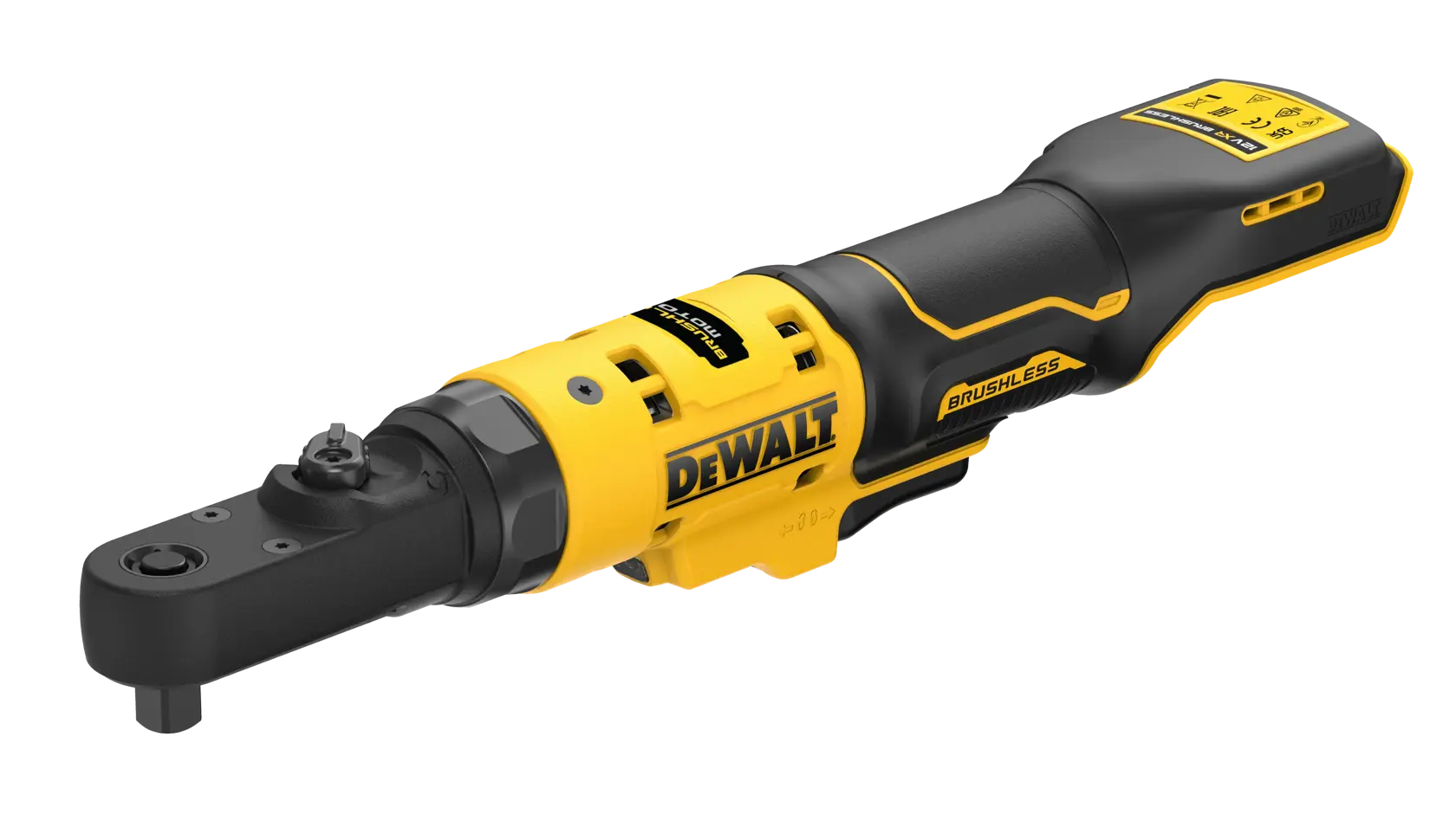 12V XR hiiliharjaton räikkäväännin 1/4" ja 3/8", runko