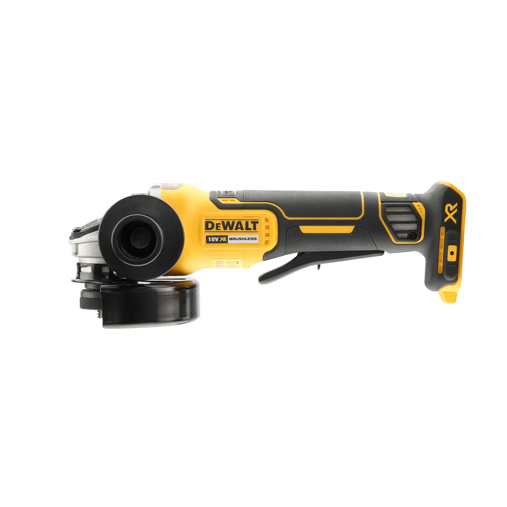 18V XR 125mm kulmahiomakone, nollajännitekytkin, runko