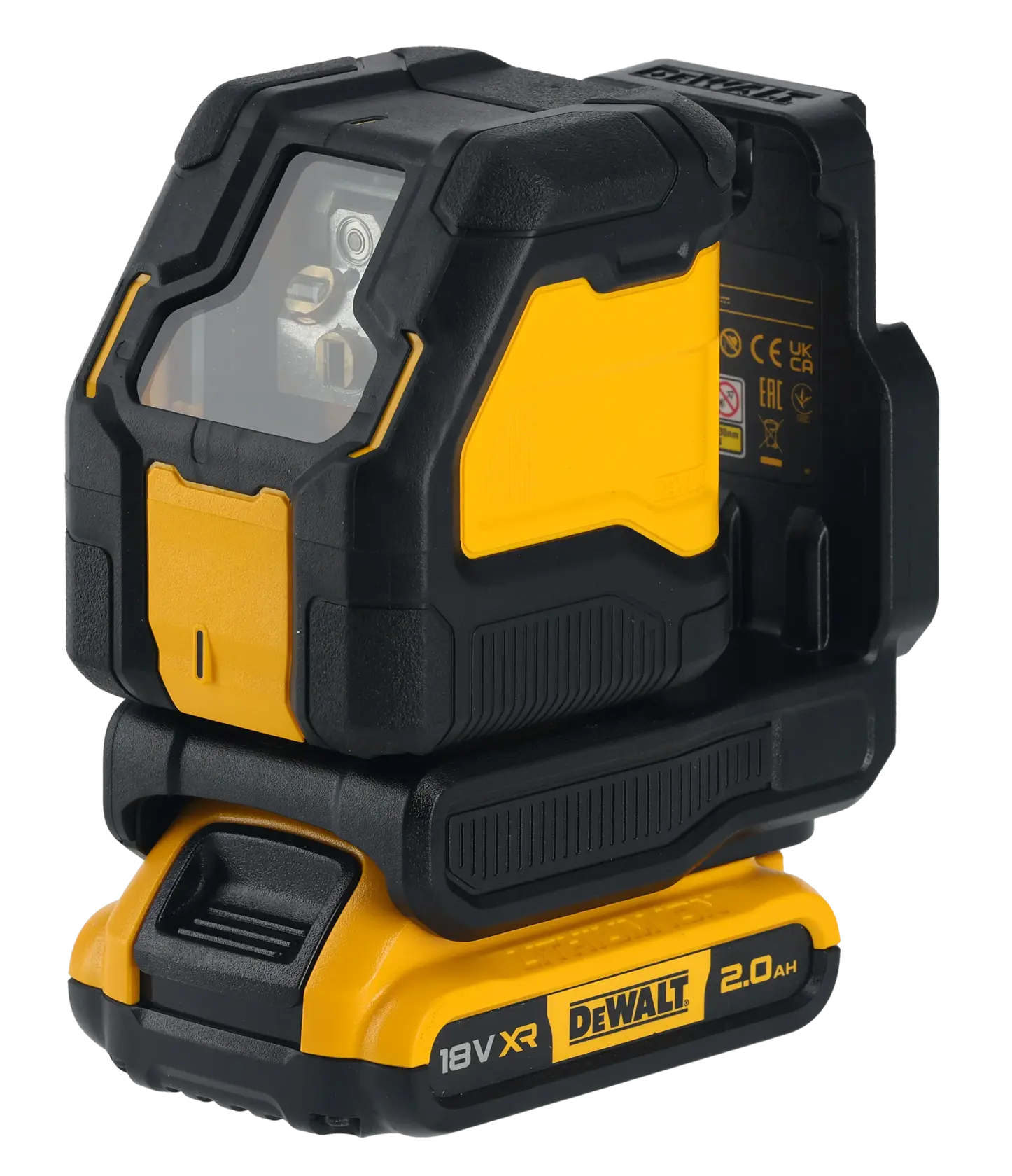 18V Compact ristilinjalaser vihreä säde, 1 x 2,0 Ah