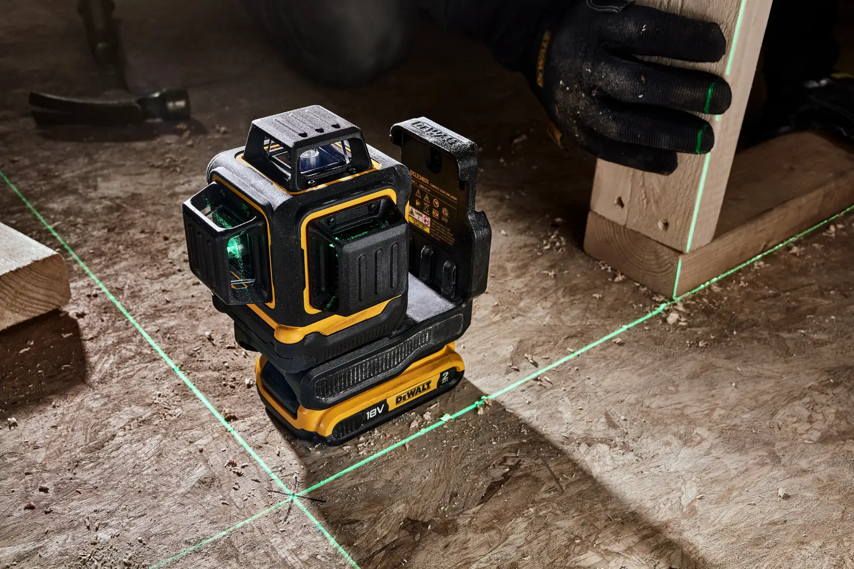 18V XR kompakti 3x360 laser, runko