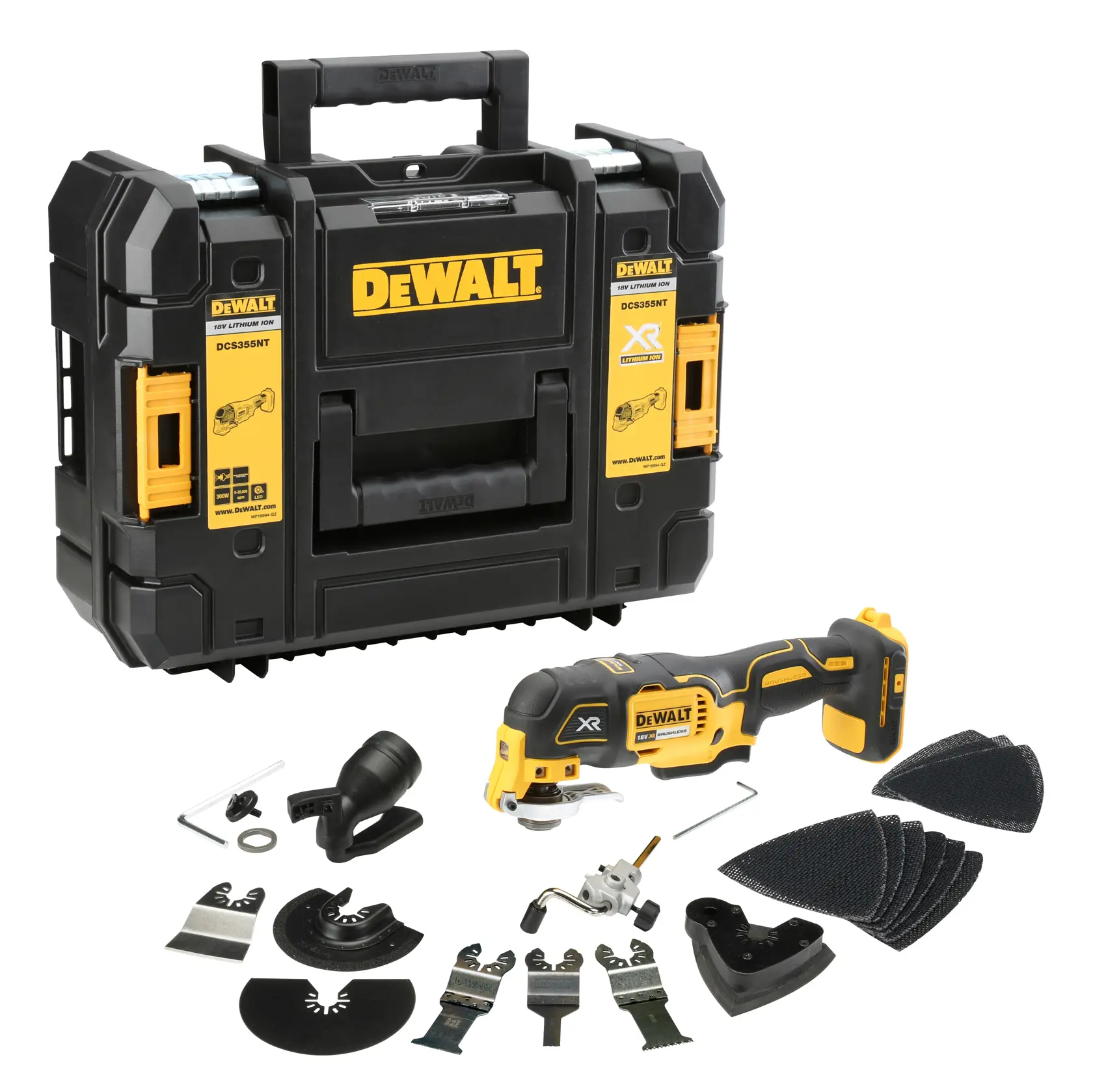 18V hiiliharjaton XR Li-Ion-multityökalu, runko ja TSTAK