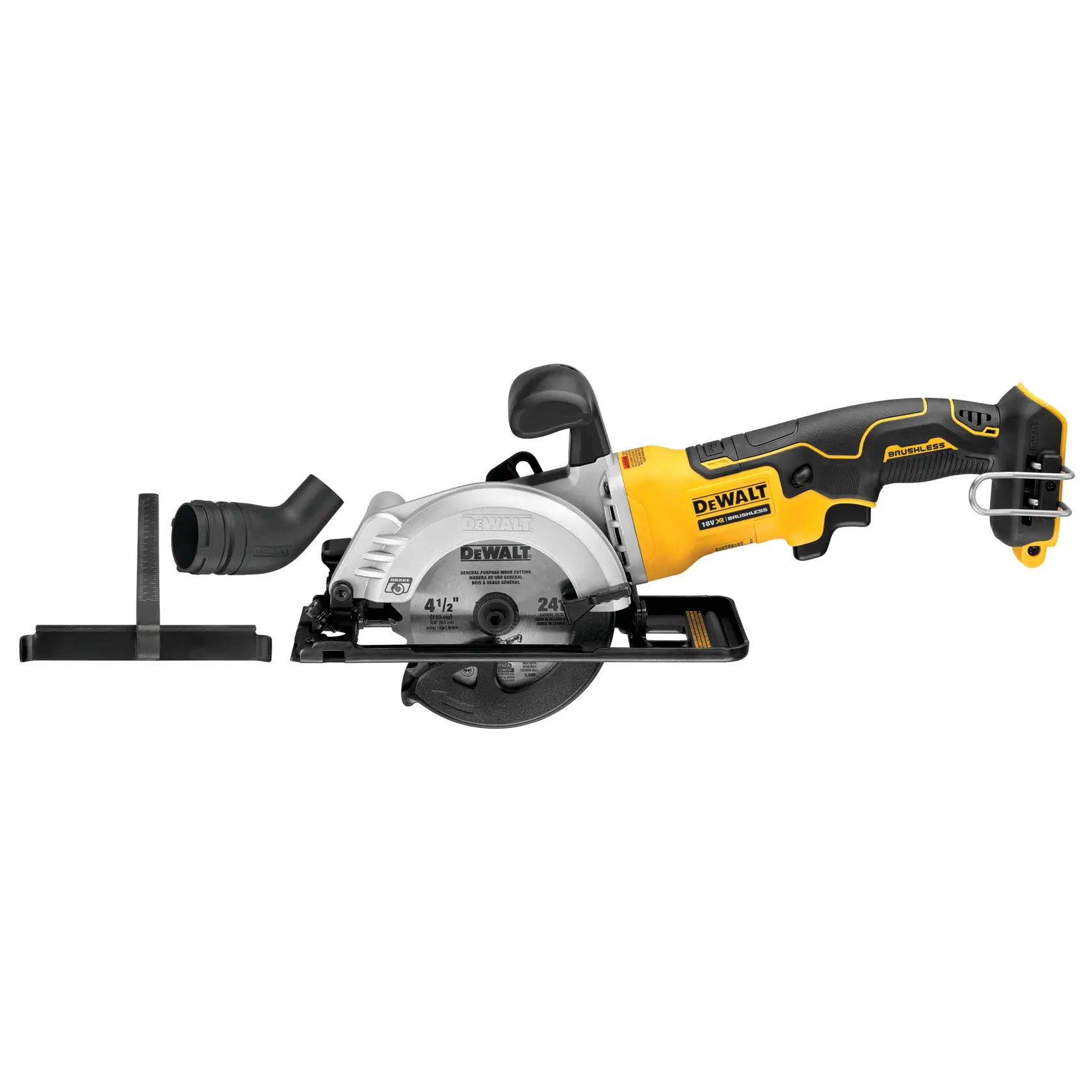 18V XR hiiliharjaton pyörösaha 115 mm, runko ja TSTAK