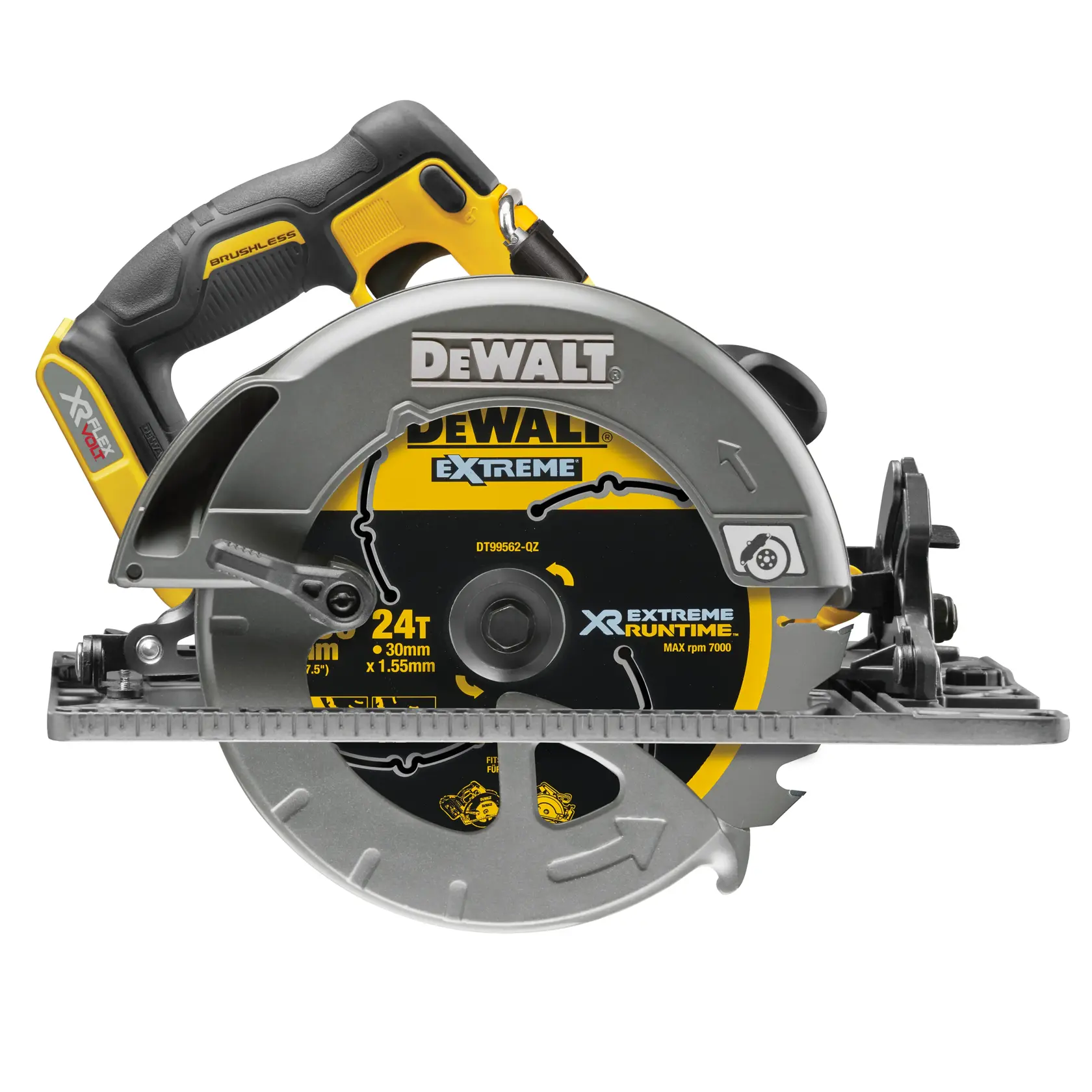 54V XR FLEXVOLT 190 mm -kiskoon sopiva pyörösaha, runko