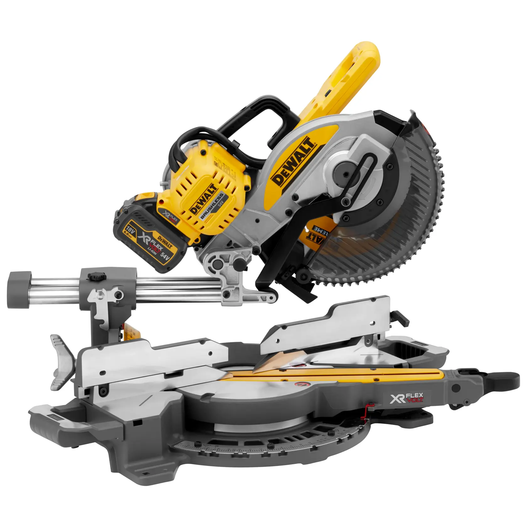 54V XR FLEXVOLT 250mm katkaisu- ja jiirisaha - 2 X 6Ah