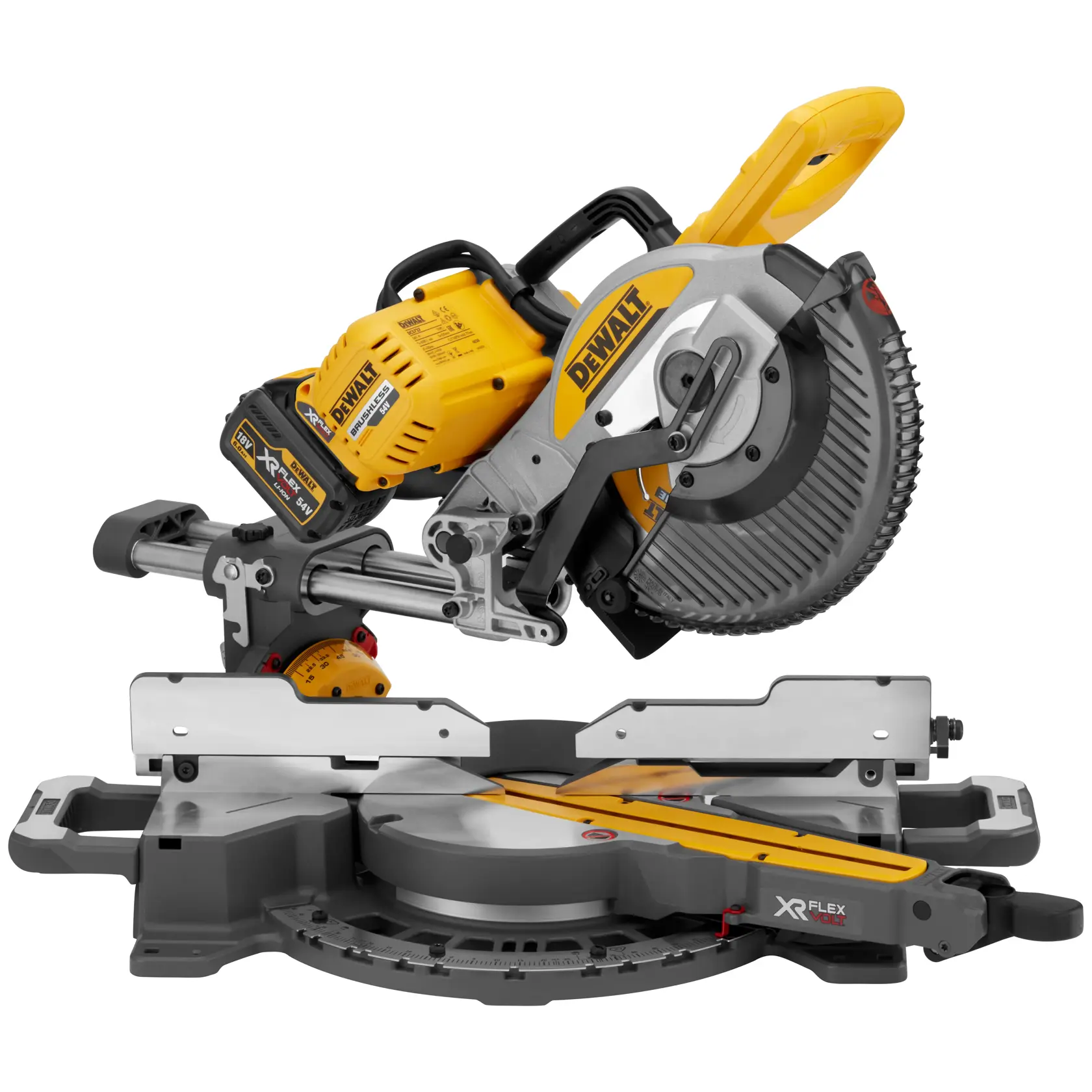 54V XR FLEXVOLT 250mm katkaisu- ja jiirisaha - 2 X 6Ah