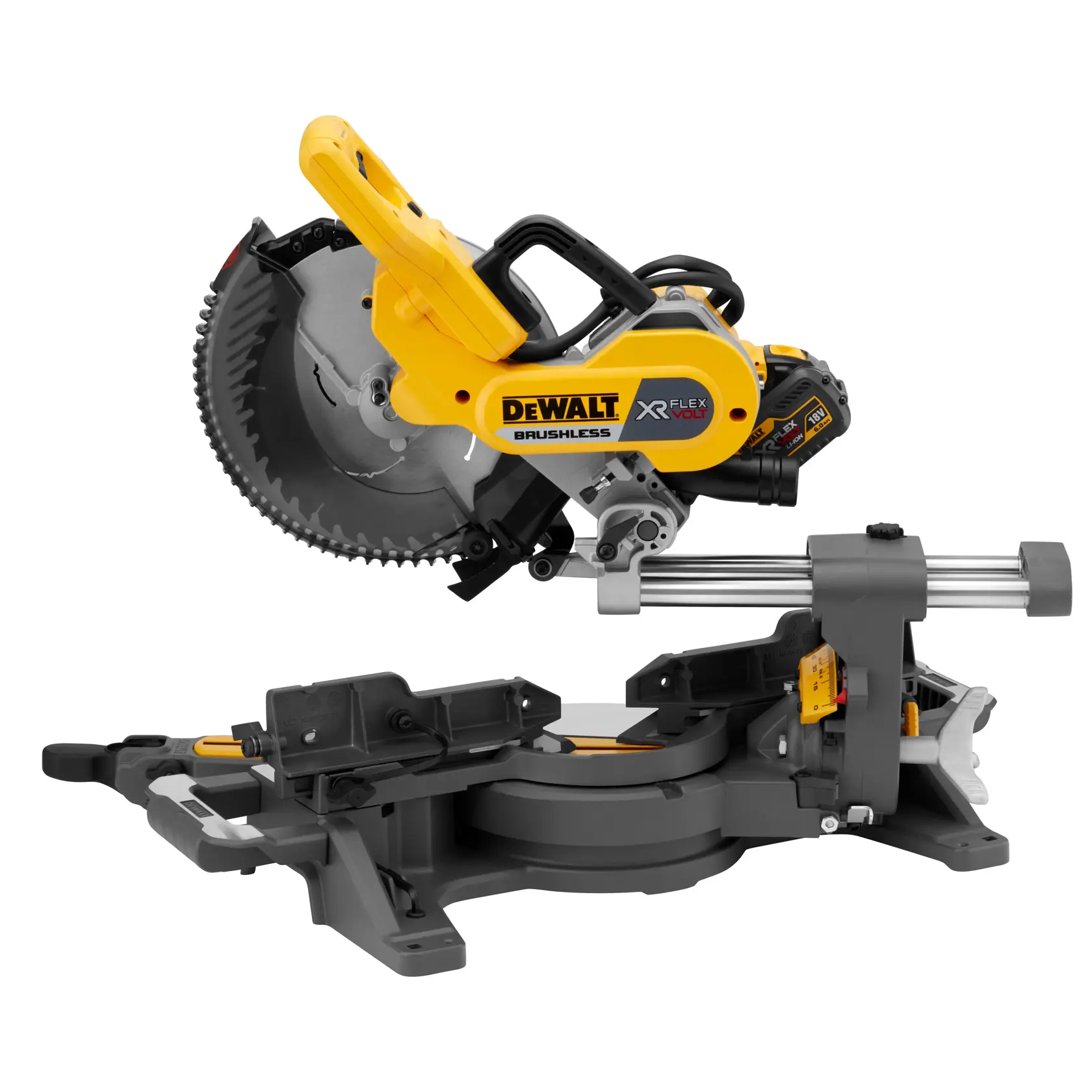 54V XR FLEXVOLT 250mm katkaisu- ja jiirisaha - 2 X 6Ah
