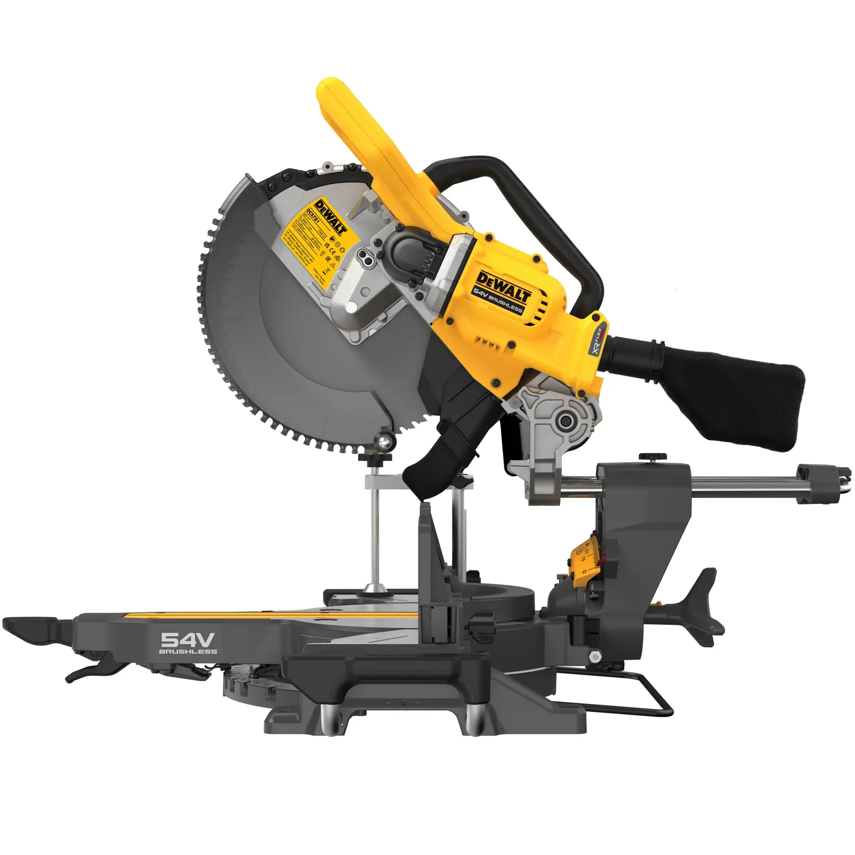 54V XR FLEXVOLT 305 mm katkaisu- ja jiirisaha liukutoiminnolla, runko