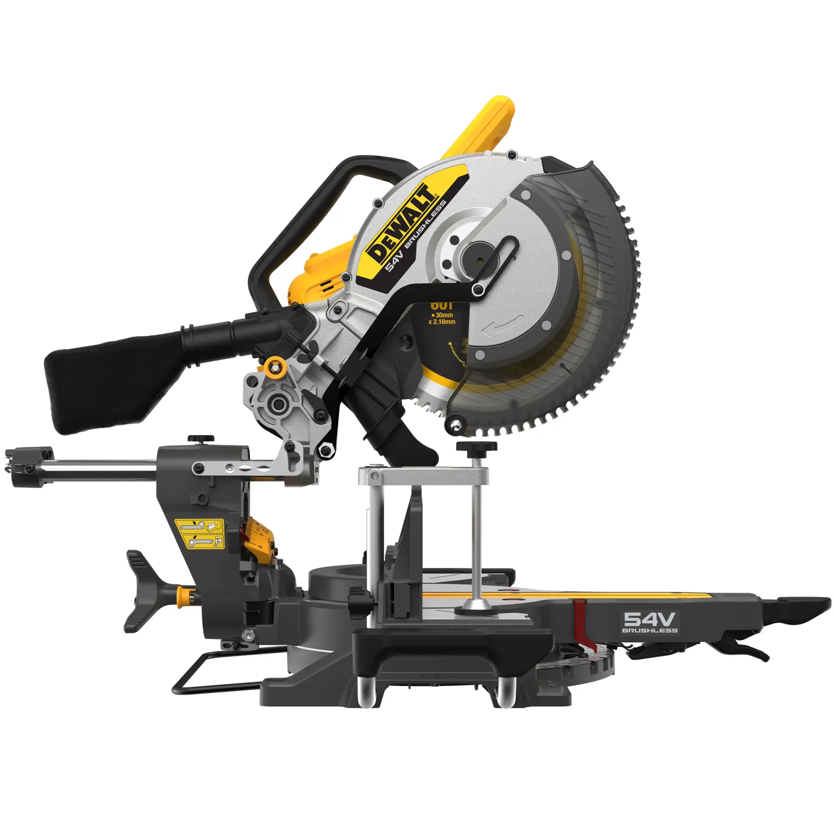 54V XR FLEXVOLT 305 mm katkaisu- ja jiirisaha liukutoiminnolla, runko