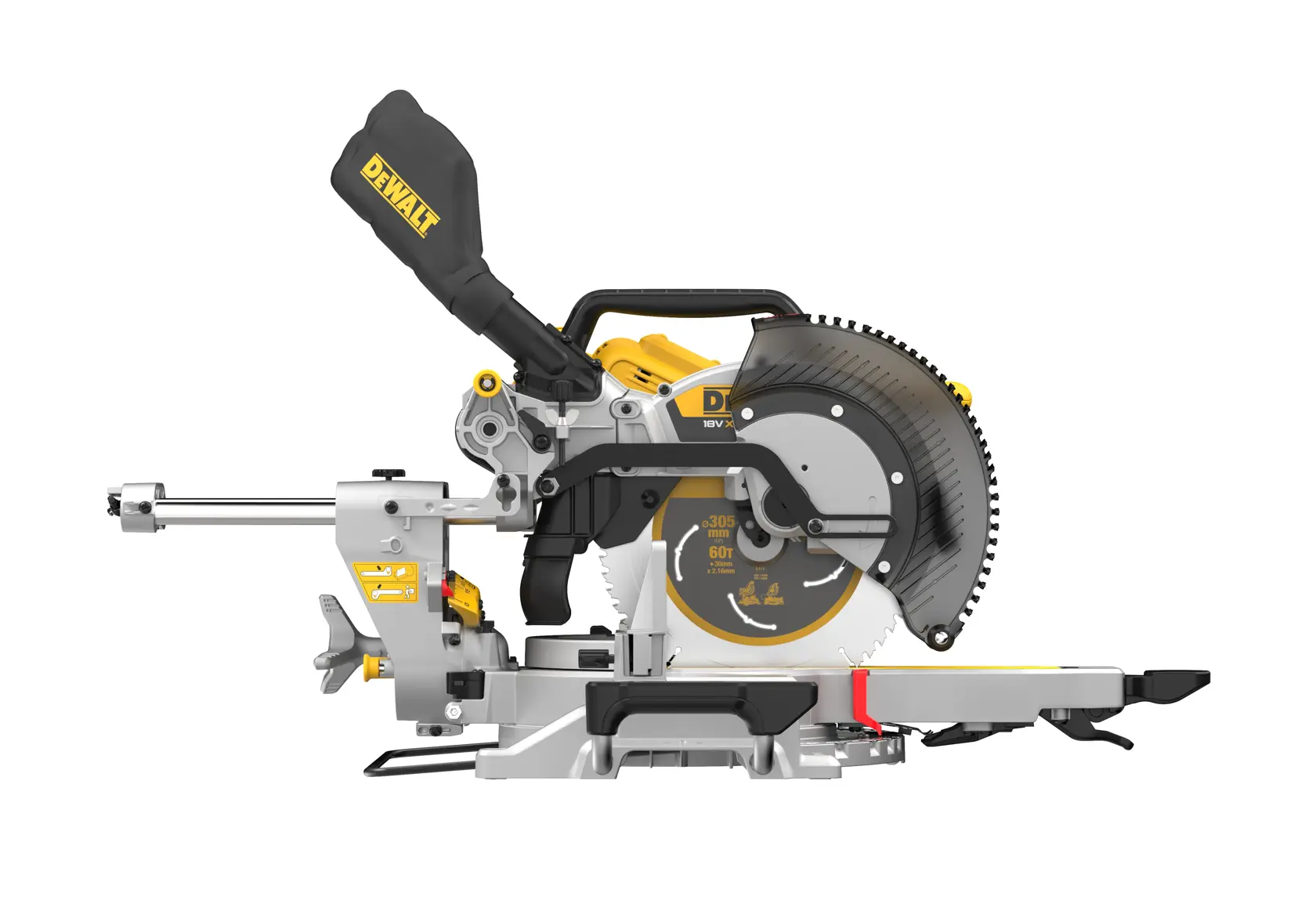 18V XR 305 mm katkaisu-/jiirisaha, runko