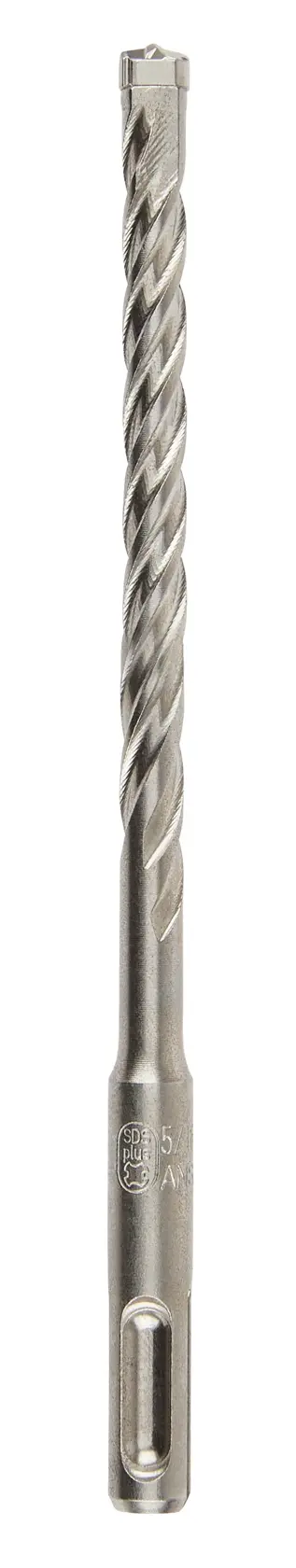 A single DEWALT SDS-plus masonry drill bit with a spiral flute design, shown on a white background.