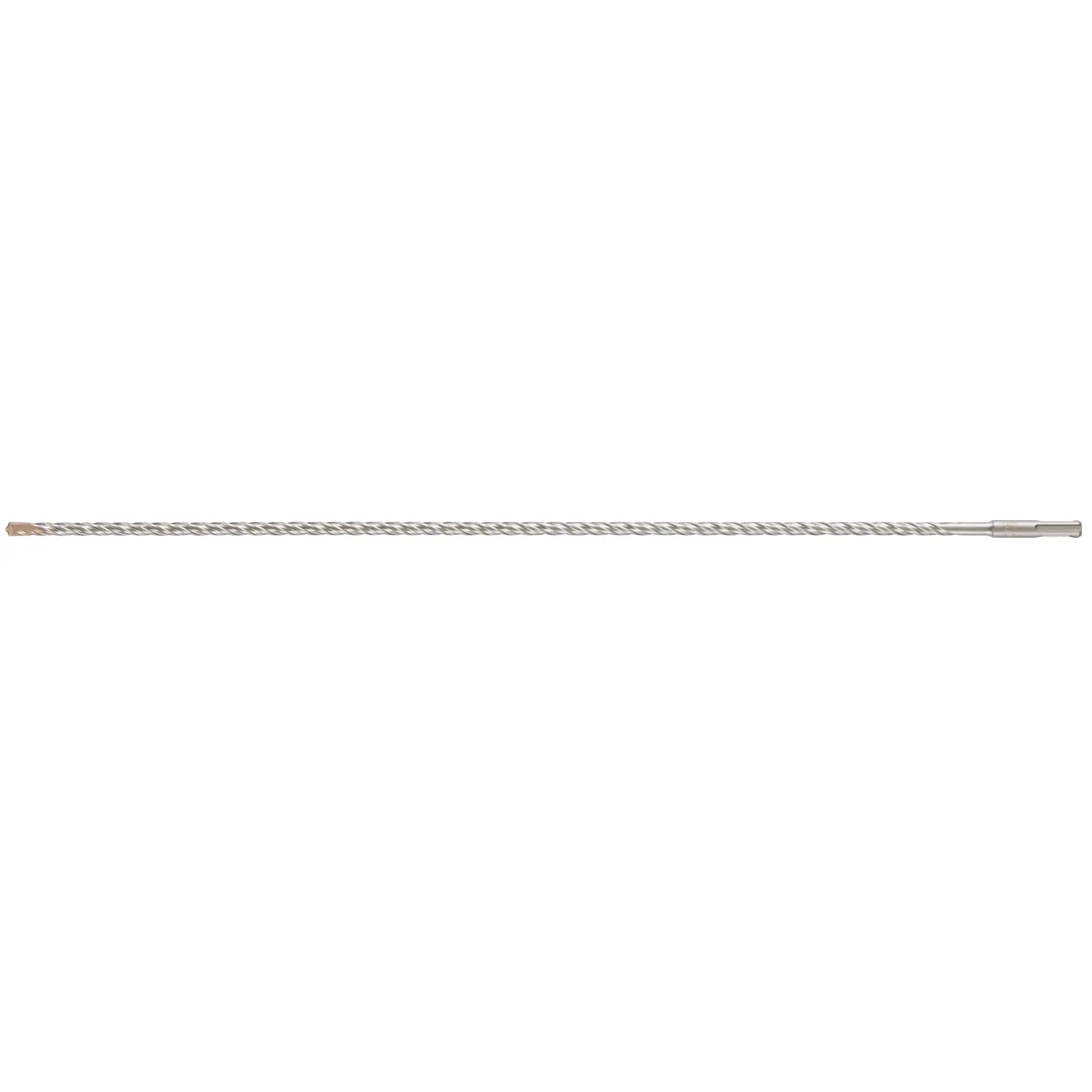 A long DEWALT DT9535 drill bit with spiral fluting and a flat shank, shown against a white background.
