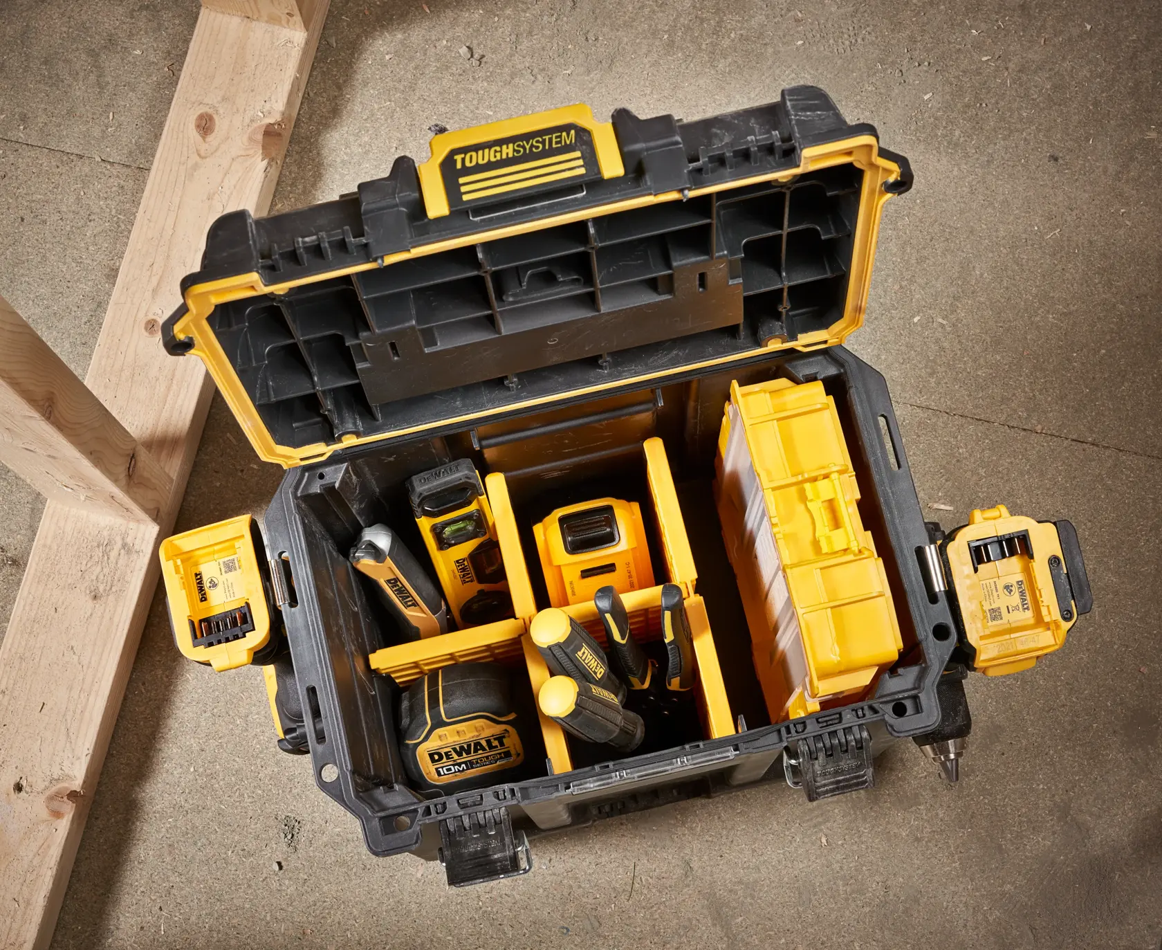 DEWALT® TOUGHSYSTEM® 2.0 kompakti syvä työkalulaatikko