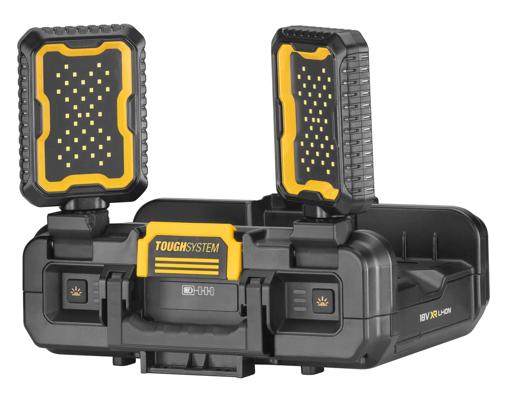 DEWALT® TOUGHSYSTEM® 2.0 säädettävä työvalo säilytystilalla